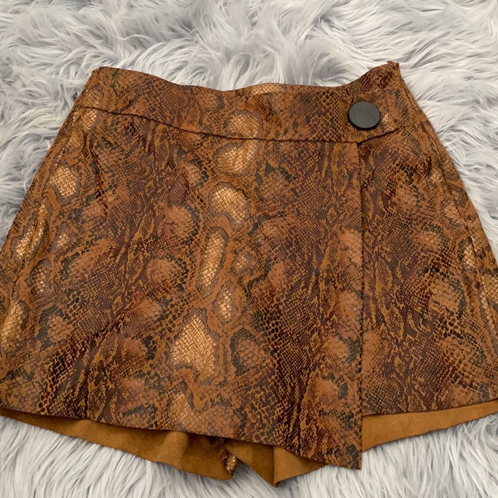 Zara Snake Skin Skort